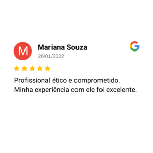 Avaliação de cliente no Google — 13