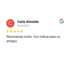Avaliação de cliente no Google — 19